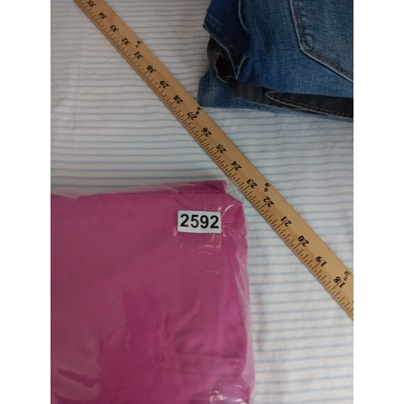 Lauren Conrad Paperbag Pants Womens Large Hot Pink Belted High Waist Lyocell - Picture 15 of 15